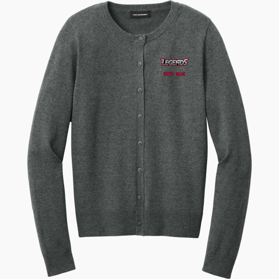 Alexandria College Legends <span class="pdp-name-mascot">Alexandria Technical & Community College Legends</span> Port Authority Women's Easy Care Crewneck Cardigan Sweater