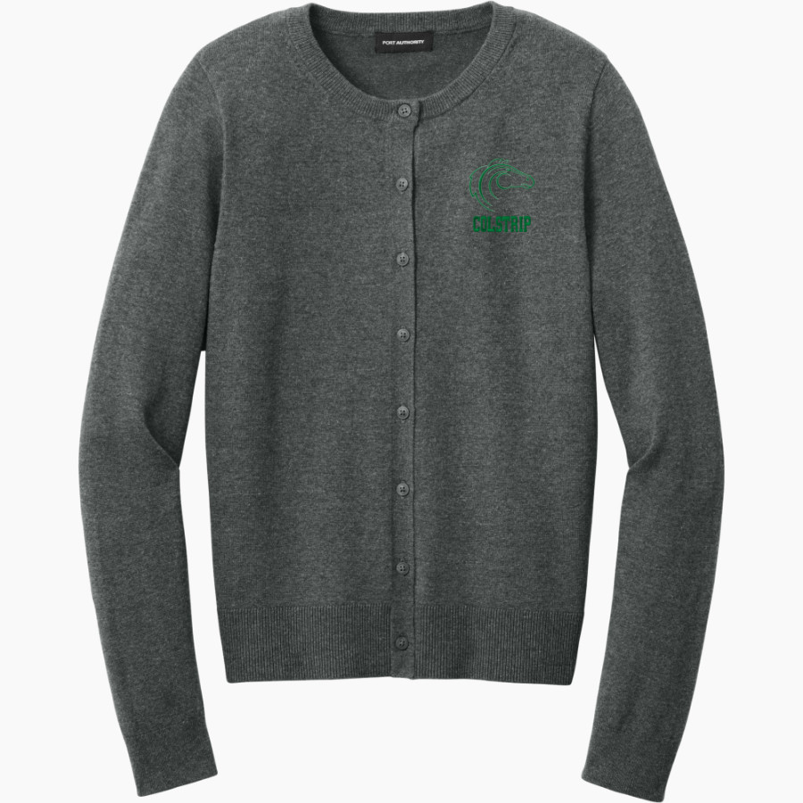 COLSTRIP HIGH SCHOOL COLTS <span class="pdp-name-mascot">COLSTRIP COLTS/FILLIES</span> Port Authority Women's Easy Care Crewneck Cardigan Sweater