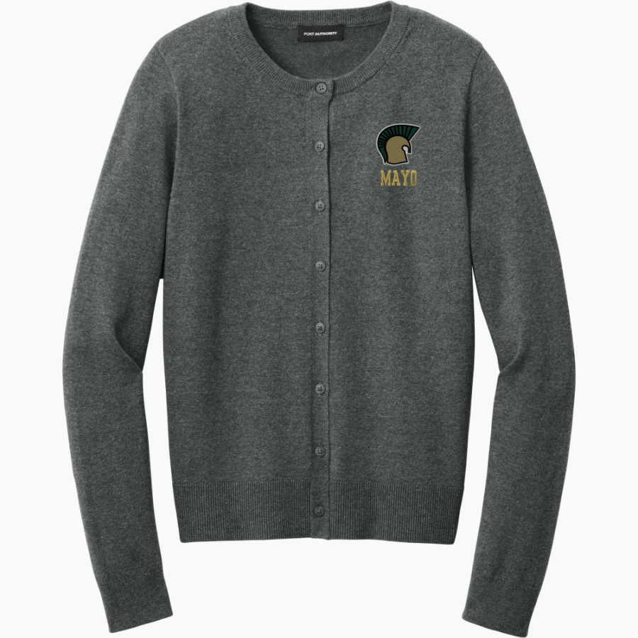 Mayo Spartans <span class="pdp-name-mascot">Mayo Spartans</span> Port Authority Women's Easy Care Crewneck Cardigan Sweater