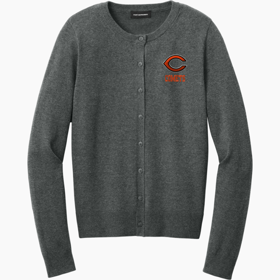 Crater Comets <span class="pdp-name-mascot">Crater Comets</span> Port Authority Women's Easy Care Crewneck Cardigan Sweater