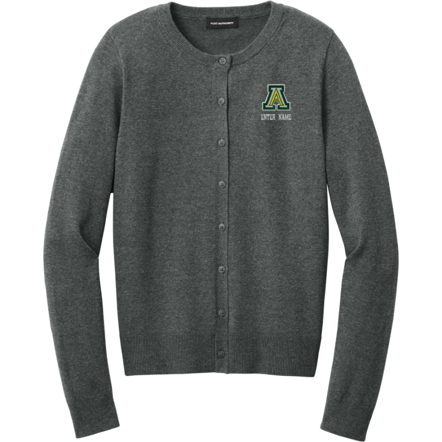 Active Academies Active Academy <span class="pdp-name-mascot">Active Academy</span> Port Authority Women's Easy Care Crewneck Cardigan Sweater