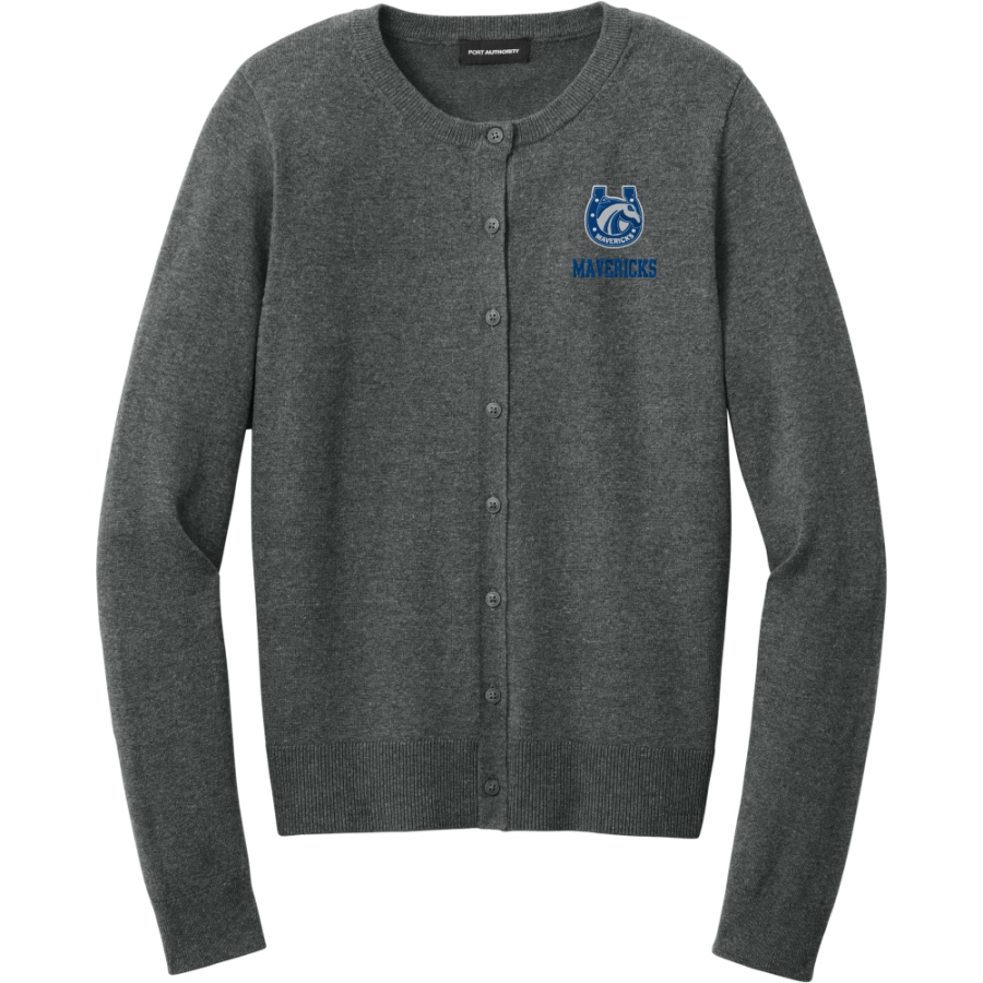 Andrada Mavericks Online Store <span class="pdp-name-mascot">Andrada Mavericks</span> Port Authority Women's Easy Care Crewneck Cardigan Sweater