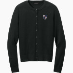 Classical Of Wichita Saints <span class="pdp-name-mascot">Classical Of Wichita Saints</span> Port Authority Women's Easy Care Crewneck Cardigan Sweater Front Thumbnail