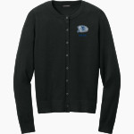Barnes County North Bison <span class="pdp-name-mascot">Barnes County North Bison</span> Port Authority Women's Easy Care Crewneck Cardigan Sweater Front Thumbnail