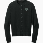NYC Police Athletic League Online Store <span class="pdp-name-mascot">New York City PAL</span> Port Authority Women's Easy Care Crewneck Cardigan Sweater Front Thumbnail