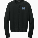 MIDLAKES HIGH SCHOOL SCREAMING EAGLES <span class="pdp-name-mascot">MIDLAKES SCREAMING EAGLES</span> Port Authority Women's Easy Care Crewneck Cardigan Sweater Front Thumbnail