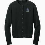 Lake Howell Silverhawks Port Authority Women's Easy Care Crewneck Cardigan Sweater Front Thumbnail