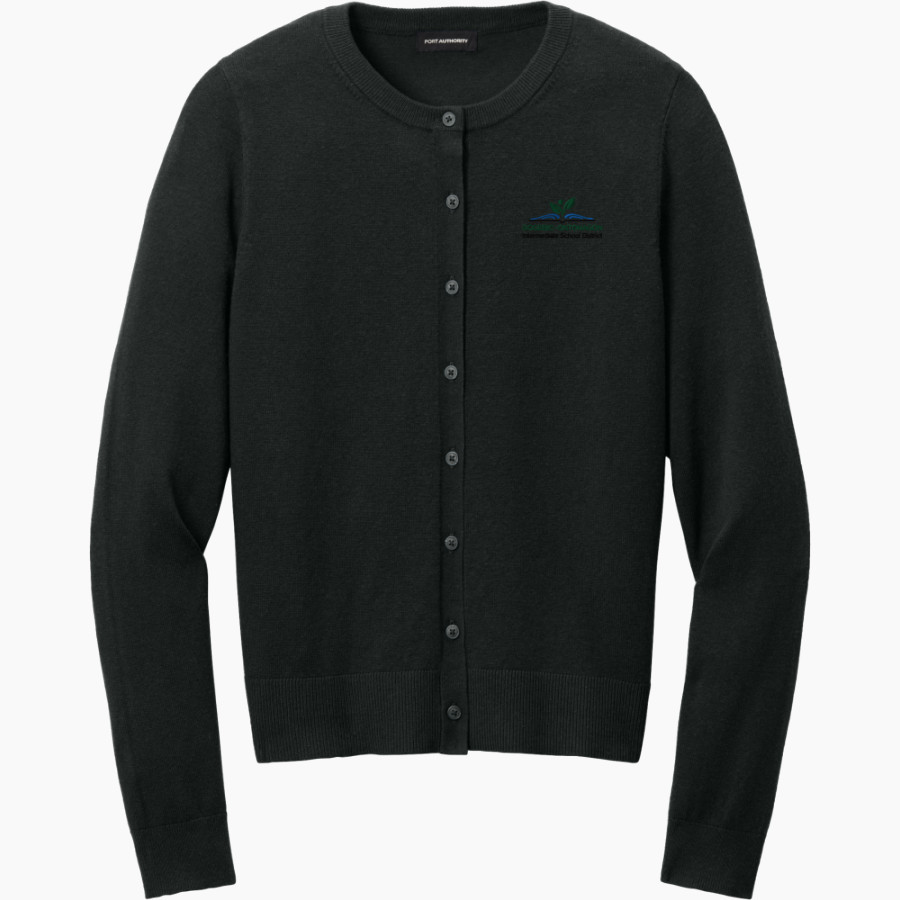 Gogebic-Ontonagon Intermediate School District <span class="pdp-name-mascot">Gogebic-Ontonagon Intermediate School District</span> Port Authority Women's Easy Care Crewneck Cardigan Sweater