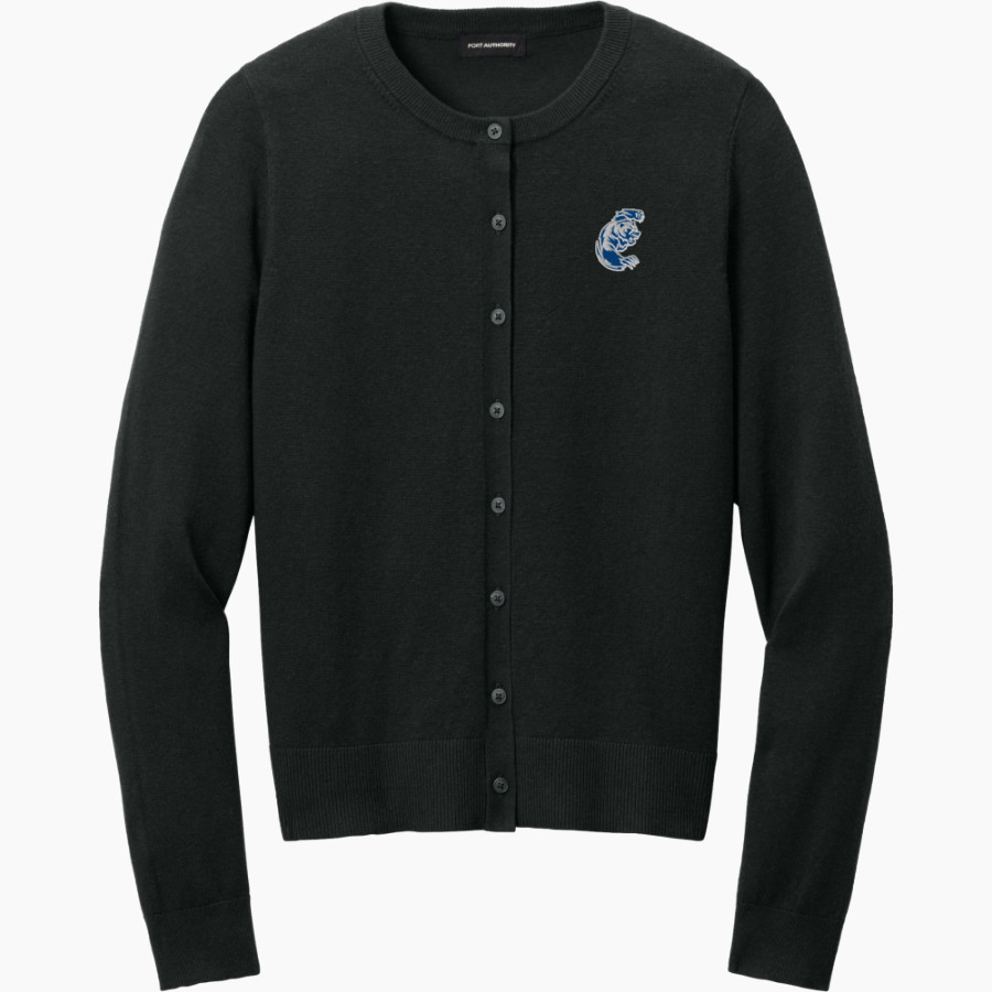 Butler County Bears <span class="pdp-name-mascot">Butler County Bears</span> Port Authority Women's Easy Care Crewneck Cardigan Sweater