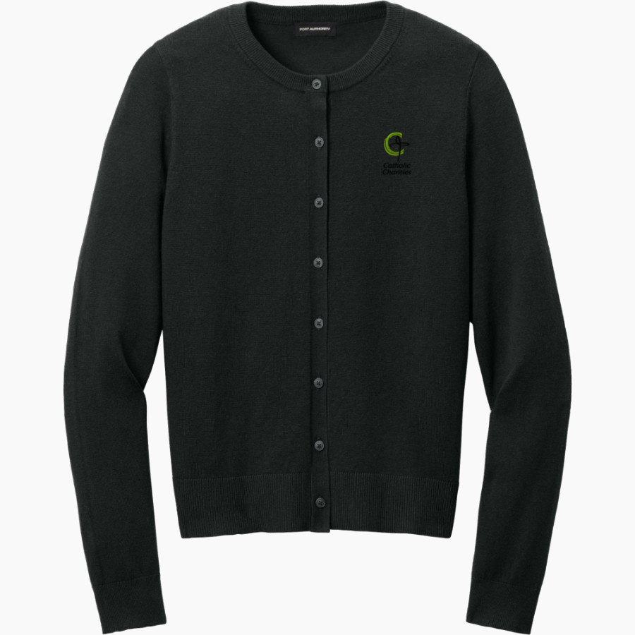 Catholic Charities of Eastern WA Catholic Charities <span class="pdp-name-mascot">Catholic Charities of Eastern WA</span> Port Authority Women's Easy Care Crewneck Cardigan Sweater