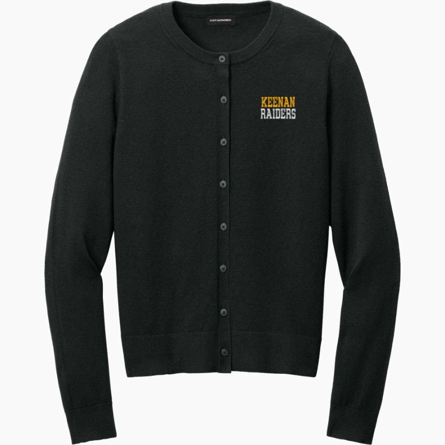 Keenan Raiders <span class="pdp-name-mascot">Keenan Raiders</span> Port Authority Women's Easy Care Crewneck Cardigan Sweater
