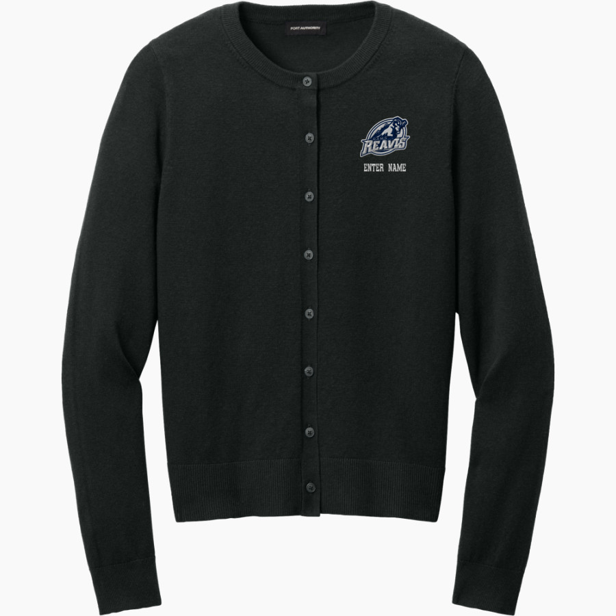REAVIS HIGH SCHOOL RAMS Port Authority Women's Easy Care Crewneck Cardigan Sweater