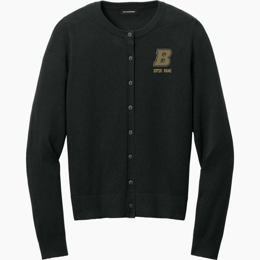 Boonville Pioneers <span class="pdp-name-mascot">Boonville Pioneers</span> Port Authority Women's Easy Care Crewneck Cardigan Sweater