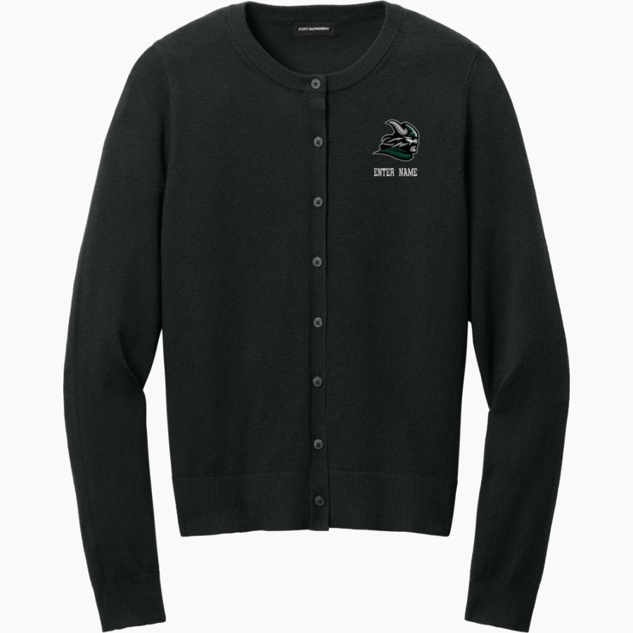 Diablo Valley Vikings <span class="pdp-name-mascot">Diablo Valley Vikings</span> Port Authority Women's Easy Care Crewneck Cardigan Sweater