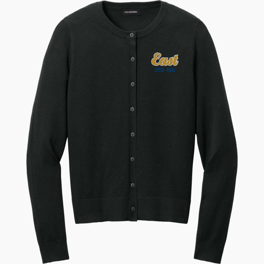 EAST NOBLE HIGH SCHOOL KNIGHTS <span class="pdp-name-mascot">EAST NOBLE KNIGHTS</span> Port Authority Women's Easy Care Crewneck Cardigan Sweater
