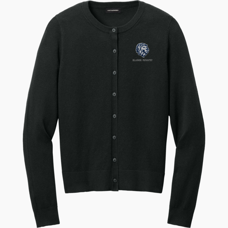 BELLARMINE PREPARATORY SCHOOL LIONS <span class="pdp-name-mascot">BELLARMINE PREPARATORY LIONS</span> Port Authority Women's Easy Care Crewneck Cardigan Sweater