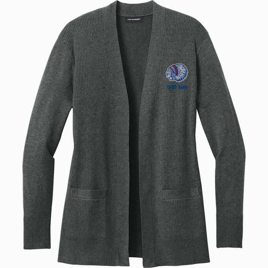 Whiteland Warriors <span class="pdp-name-mascot">Whiteland Warriors</span> Port Authority Women's Easy Care Open-Front Cardigan Sweater