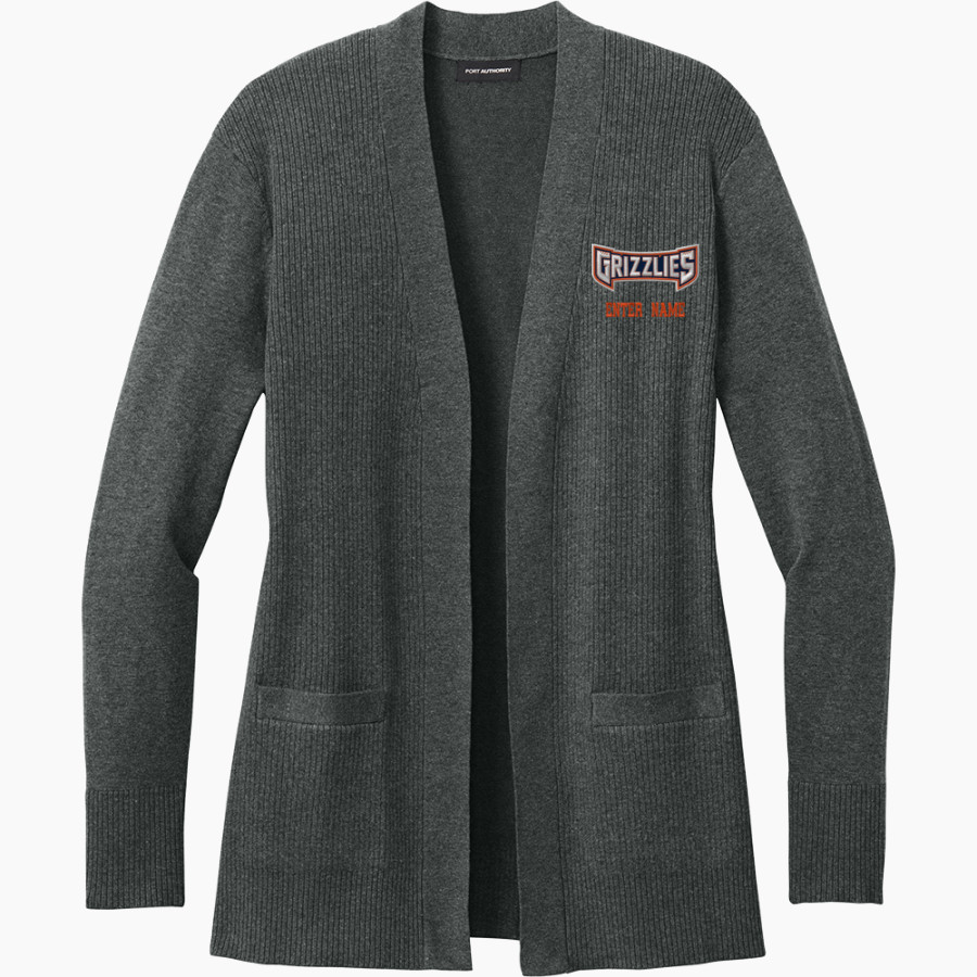 Glenn Grizzlies <span class="pdp-name-mascot">Tom Glenn Grizzlies</span> Port Authority Women's Easy Care Open-Front Cardigan Sweater