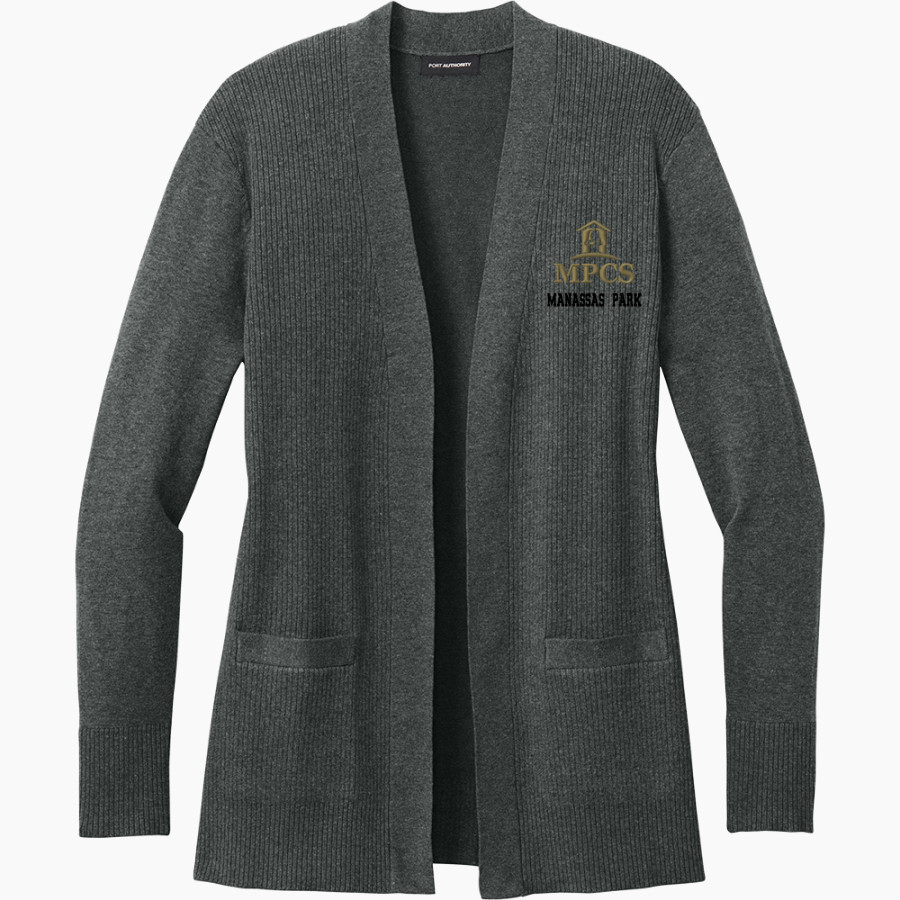 Manassas Park Cougars <span class="pdp-name-mascot">Manassas Park Cougars</span> Port Authority Women's Easy Care Open-Front Cardigan Sweater
