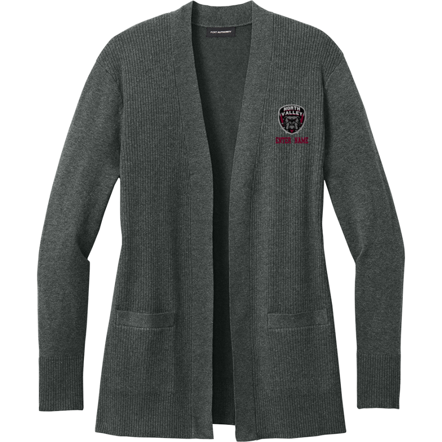 North Valley Bulldogs <span class="pdp-name-mascot">North Valley Baptist School Bulldogs</span> Port Authority Women's Easy Care Open-Front Cardigan Sweater