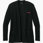 BVSA BOBBY VALENTINE'S SP <span class="pdp-name-mascot">BOBBY VALENTINE'S SPORTS ACADEMY</span> Port Authority Women's Easy Care Open-Front Cardigan Sweater Front Thumbnail