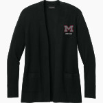 Montgomery Vikings Port Authority Women's Easy Care Open-Front Cardigan Sweater Front Thumbnail