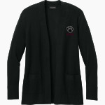 Peachtree Panthers <span class="pdp-name-mascot">Peachtree Academy Panthers</span> Port Authority Women's Easy Care Open-Front Cardigan Sweater Front Thumbnail