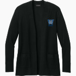 WELCH HIGH SCHOOL WILDCATS Port Authority Women's Easy Care Open-Front Cardigan Sweater Front Thumbnail