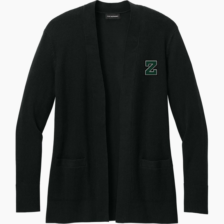 Zionsville High School Eagles Online Store <span class="pdp-name-mascot">Zionsville Eagles</span> Port Authority Women's Easy Care Open-Front Cardigan Sweater