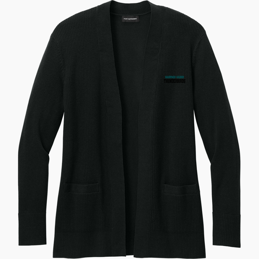 Mahnomen-Waubun THUNDERBIRDS <span class="pdp-name-mascot">Mahnomen-Waubun THUNDERBIRDS</span> Port Authority Women's Easy Care Open-Front Cardigan Sweater
