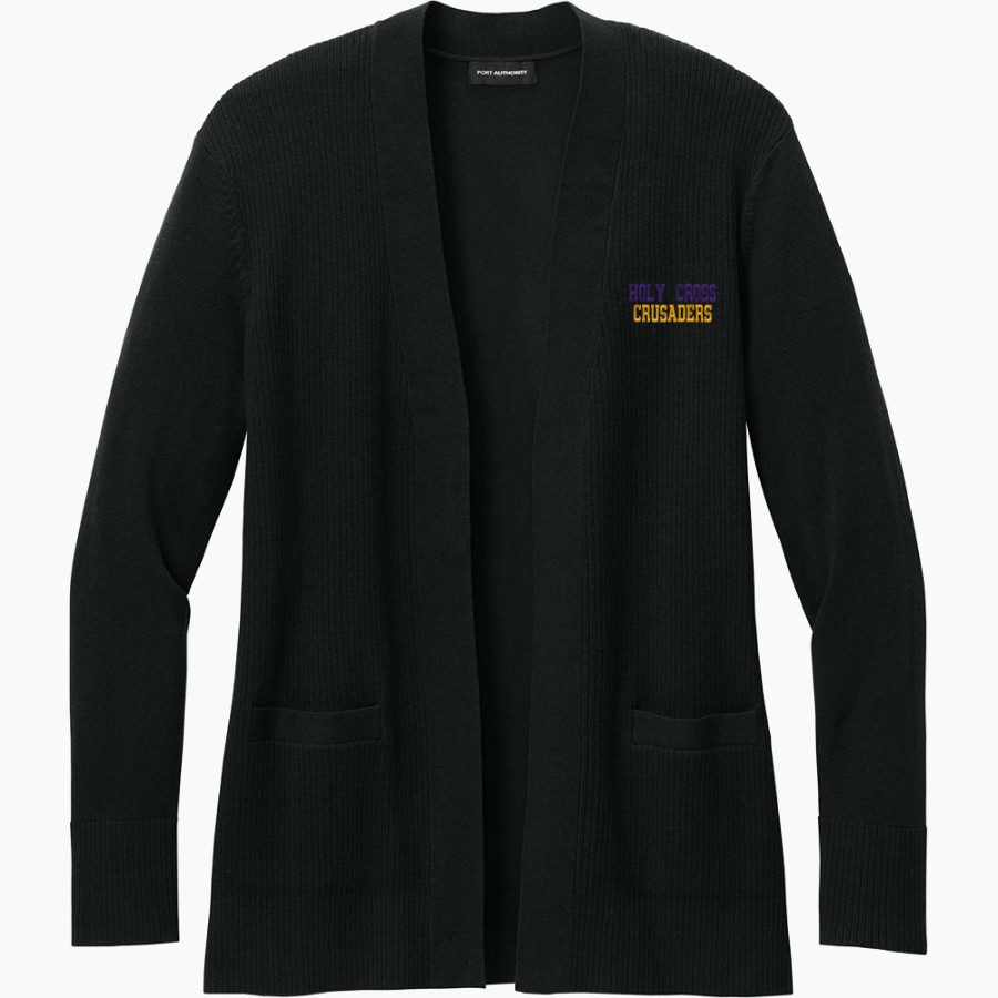 Holy Cross Crusaders <span class="pdp-name-mascot">Holy Cross School Crusaders</span> Port Authority Women's Easy Care Open-Front Cardigan Sweater