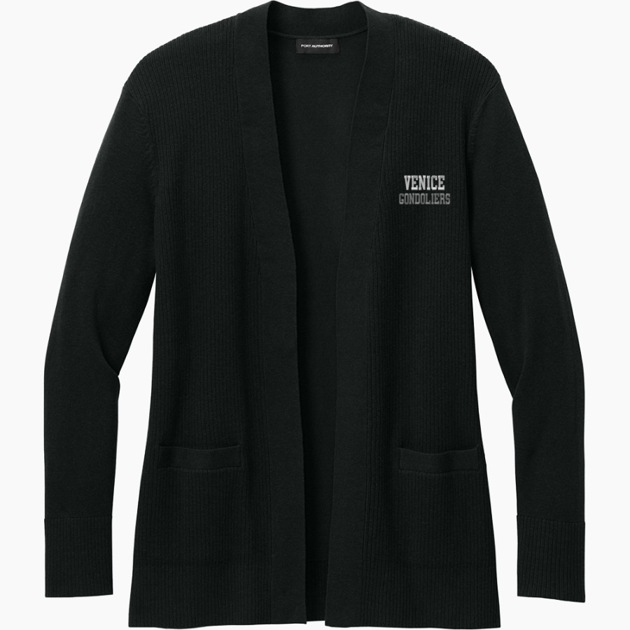 VENICE HIGH SCHOOL GONDOLIERS <span class="pdp-name-mascot">VENICE GONDOLIERS</span> Port Authority Women's Easy Care Open-Front Cardigan Sweater