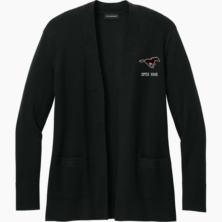 SANDS HIGH SCHOOL MUSTANGS <span class="pdp-name-mascot">SANDS MUSTANGS</span> Port Authority Women's Easy Care Open-Front Cardigan Sweater