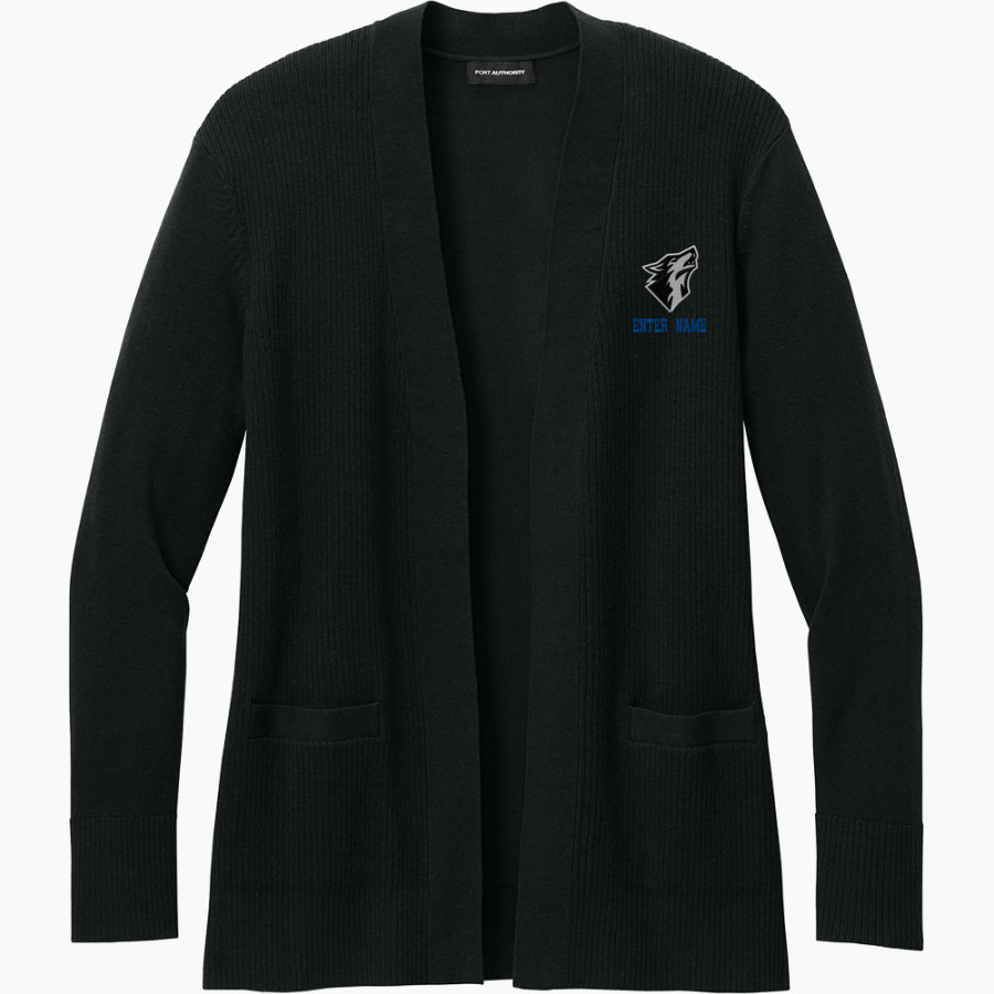 Howard Valentine Timberwolves <span class="pdp-name-mascot">Howard Valentine Timberwolves</span> Port Authority Women's Easy Care Open-Front Cardigan Sweater
