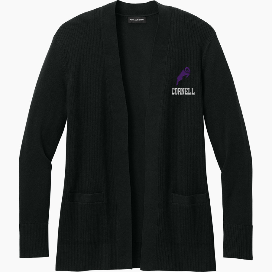 Cornell Rams Port Authority Women's Easy Care Open-Front Cardigan Sweater
