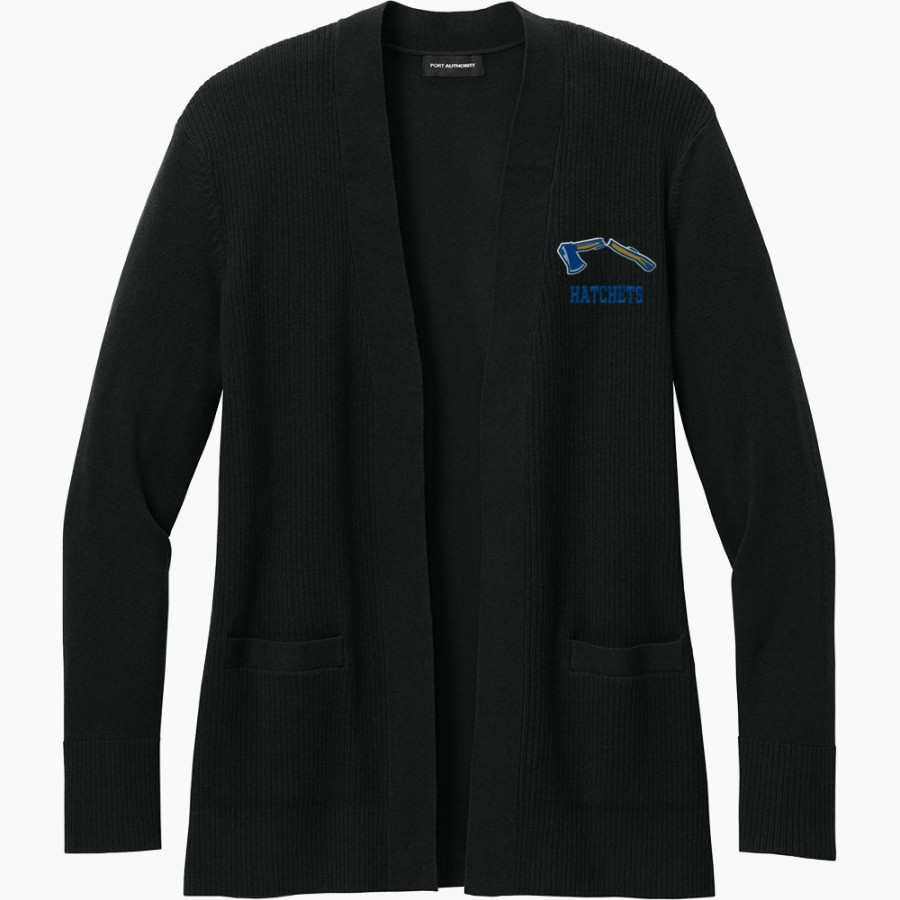 BAD AXE HIGH SCHOOL HATCHETS <span class="pdp-name-mascot">BAD AXE HATCHETS</span> Port Authority Women's Easy Care Open-Front Cardigan Sweater