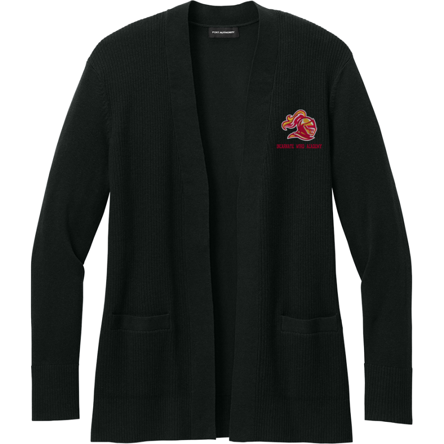 INCARNATE WORD ACADEMY RED KNIGHTS <span class="pdp-name-mascot">INCARNATE WORD RED KNIGHTS</span> Port Authority Women's Easy Care Open-Front Cardigan Sweater