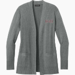 Roxbury Latin <span class="pdp-name-mascot">Roxbury Latin Foxes</span> Port Authority Women's Easy Care Open-Front Cardigan Sweater Front Thumbnail