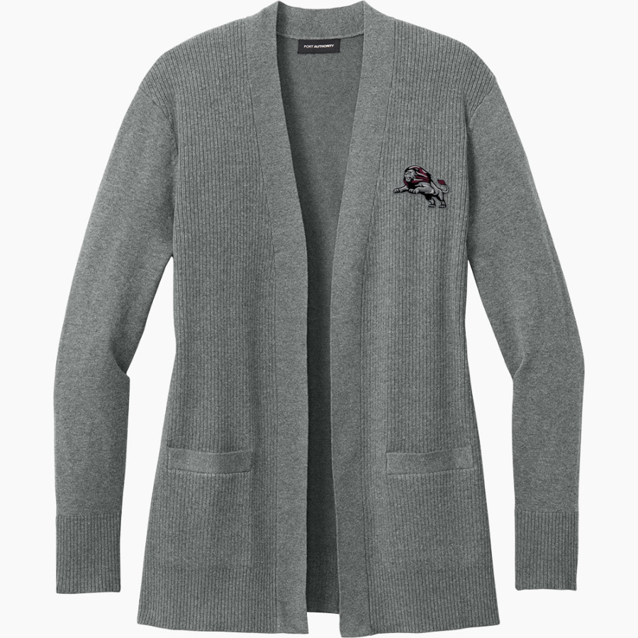 Ludlow Lions <span class="pdp-name-mascot">Lions</span> Port Authority Women's Easy Care Open-Front Cardigan Sweater