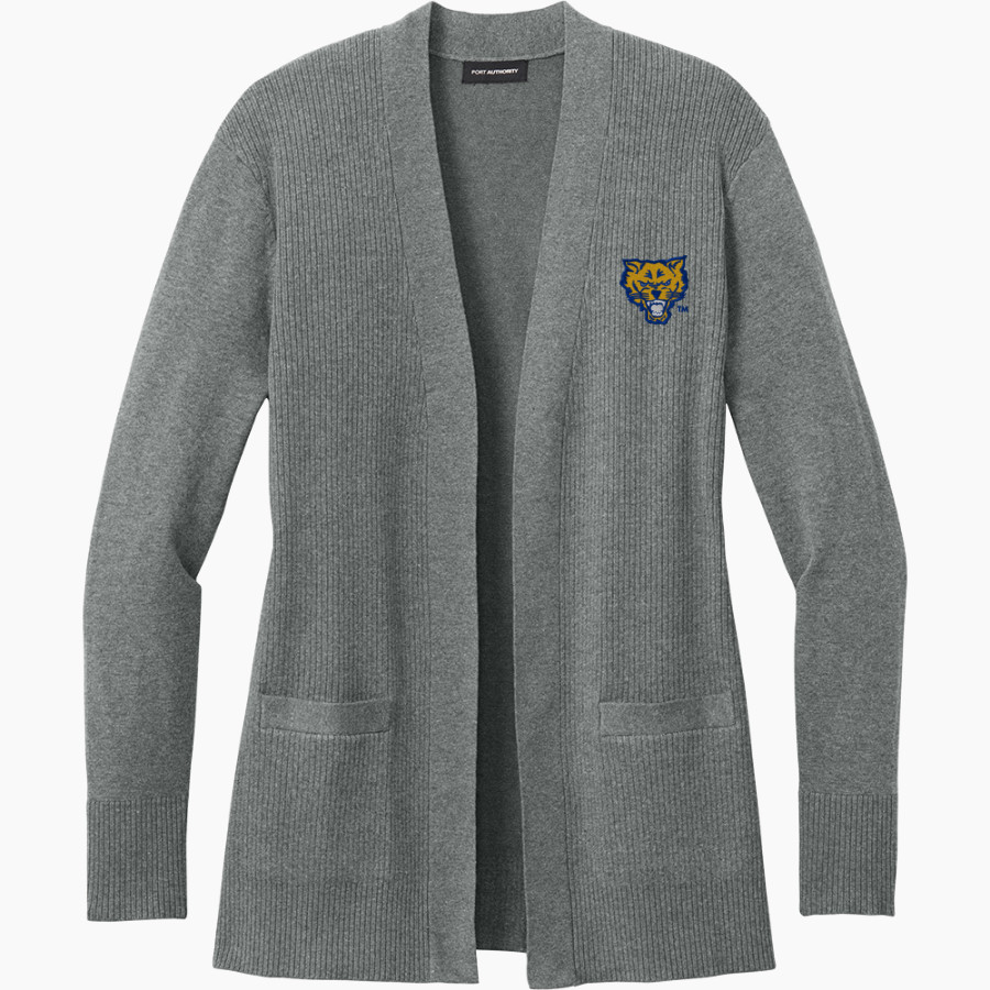 Fort Valley Wildcats Port Authority Women's Easy Care Open-Front Cardigan Sweater