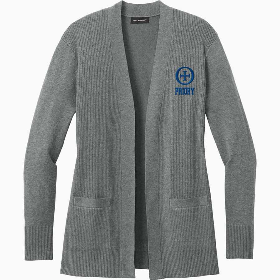 Priory Panthers <span class="pdp-name-mascot">Woodside Priory</span> Port Authority Women's Easy Care Open-Front Cardigan Sweater