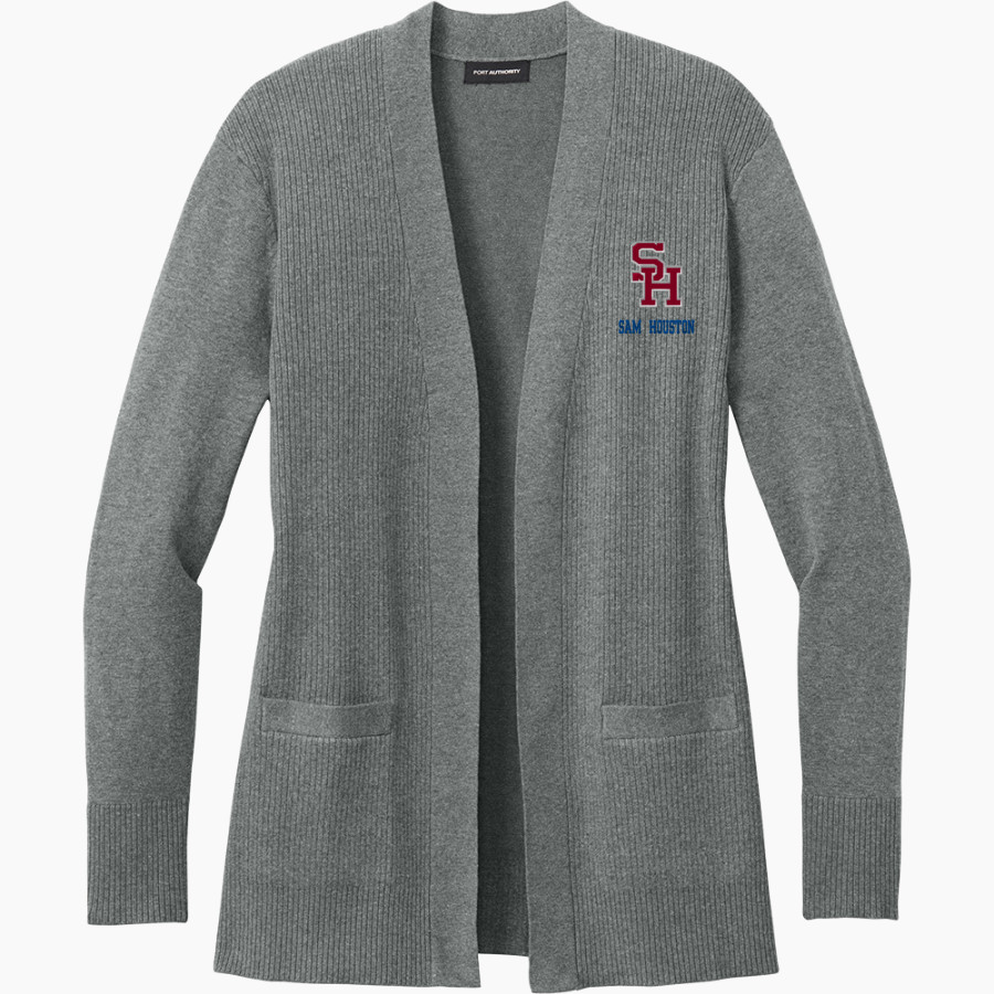 SAM HOUSTON HIGH SCHOOL TEXANS <span class="pdp-name-mascot">SAM HOUSTON TEXANS</span> Port Authority Women's Easy Care Open-Front Cardigan Sweater