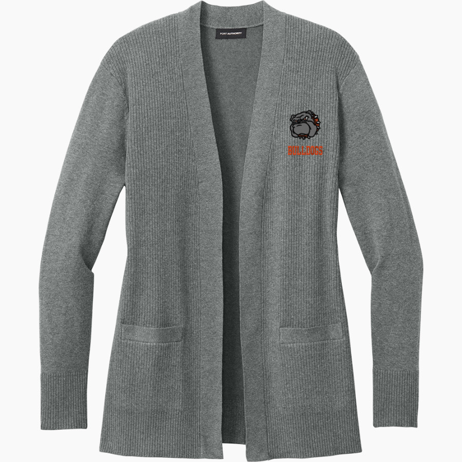 WATERLOO HIGH SCHOOL BULLDOGS <span class="pdp-name-mascot">WATERLOO BULLDOGS</span> Port Authority Women's Easy Care Open-Front Cardigan Sweater