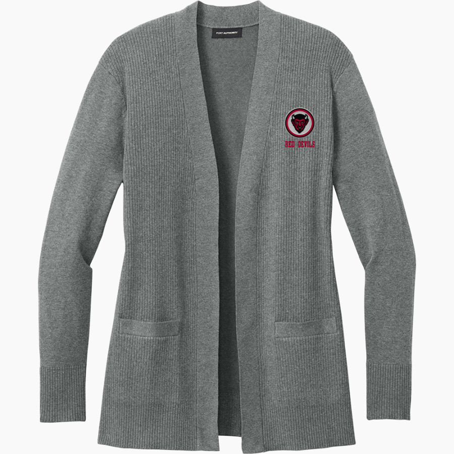 Chaffee Red Devils <span class="pdp-name-mascot">Chaffee Schools Red Devils</span> Port Authority Women's Easy Care Open-Front Cardigan Sweater