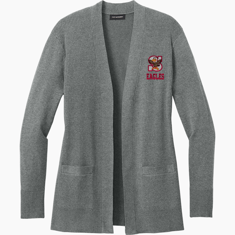 Swegle Eagles <span class="pdp-name-mascot">Swegle Elementary School Eagles</span> Port Authority Women's Easy Care Open-Front Cardigan Sweater