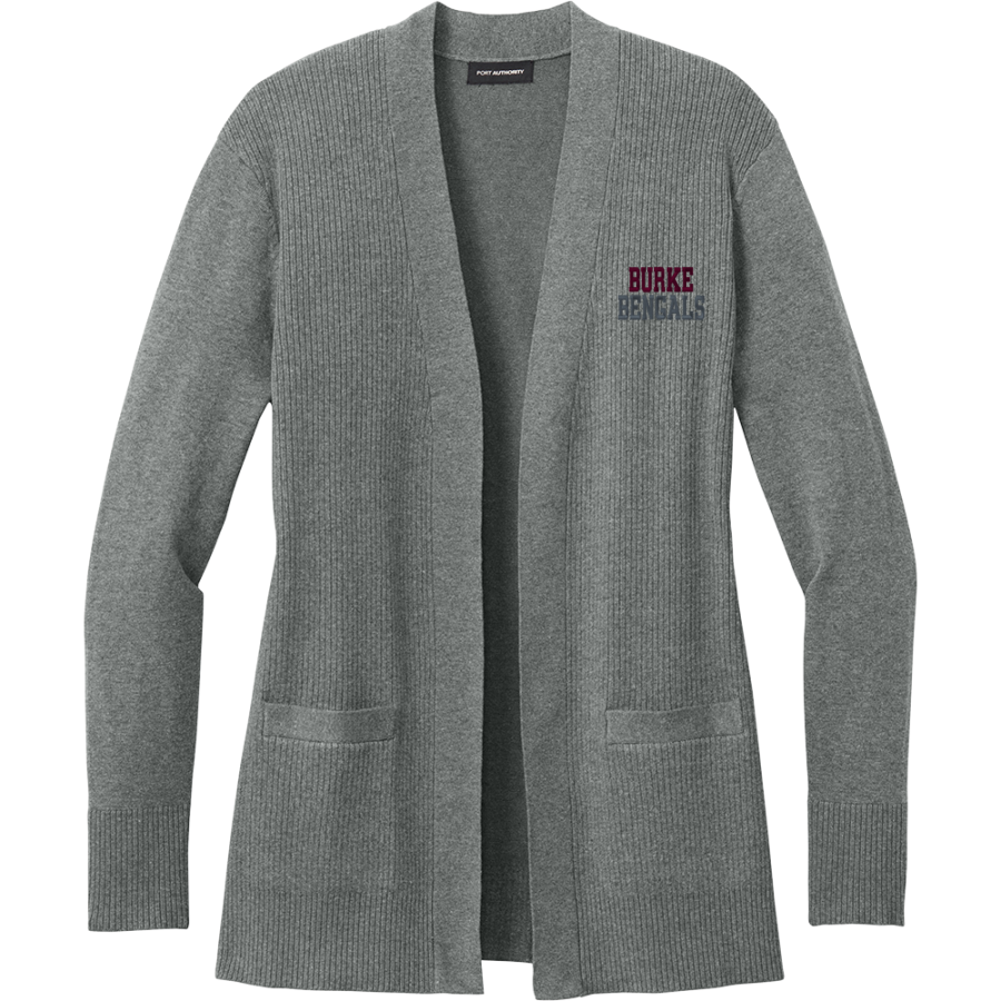 EDMUND BURKE SCHOOL BENGALS <span class="pdp-name-mascot">EDMUND BURKE BENGALS</span> Port Authority Women's Easy Care Open-Front Cardigan Sweater