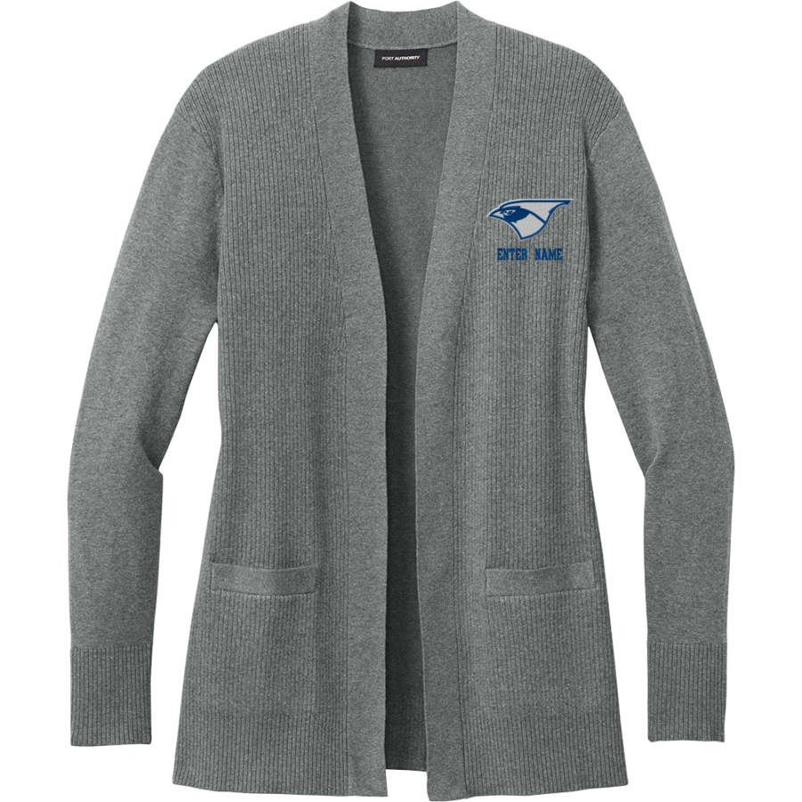 PETERSBURG PORTA HIGH SCHOOL BLUEJAYS <span class="pdp-name-mascot">PETERSBURG PORTA BLUEJAYS</span> Port Authority Women's Easy Care Open-Front Cardigan Sweater