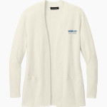 Whitefish Bay Blue Dukes Port Authority Women's Easy Care Open-Front Cardigan Sweater Front Thumbnail