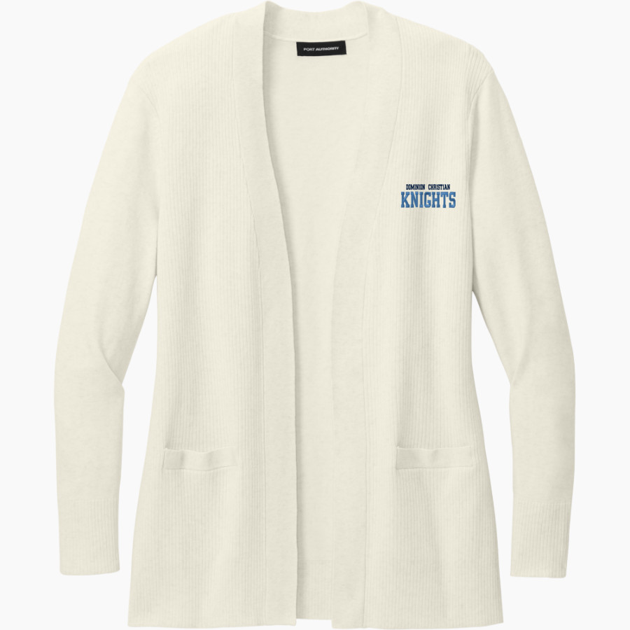 DOMINION CHRISTIAN HIGH SCHOOL KNIGHTS <span class="pdp-name-mascot">DOMINION CHRISTIAN KNIGHTS</span> Port Authority Women's Easy Care Open-Front Cardigan Sweater