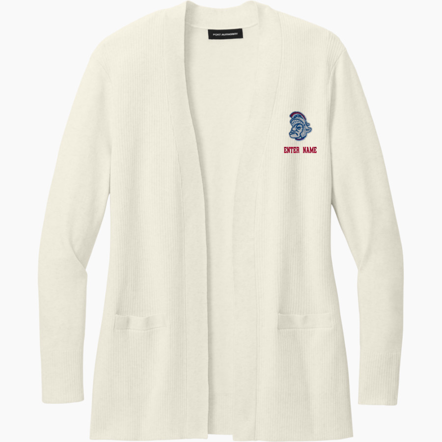 Waltonville Spartans <span class="pdp-name-mascot">Waltonville Spartans</span> Port Authority Women's Easy Care Open-Front Cardigan Sweater